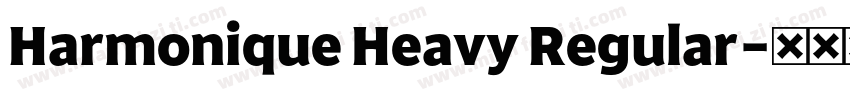 Harmonique Heavy Regular字体转换
